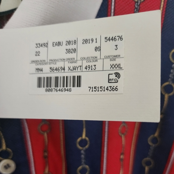 Gucci Horsebit Chain Print Logo Polo Shirt - Picture 8 of 8